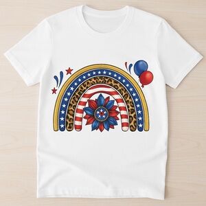 Handmade‎ 4th of July women T-shirt
